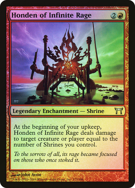 Honden of Infinite Rage\nChampions of Kamigawa\nSingle\nMagic The Gathering