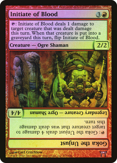 Initiate of Blood // Goka the Unjust\nChampions of Kamigawa\nSingle\nMagic The Gathering