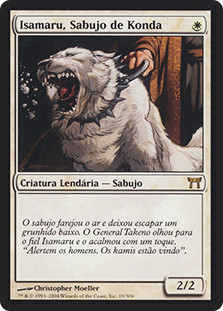 Isamaru, Hound Of Konda
Champions of Kamigawa - Portuguese
Single
Magic The Gathering