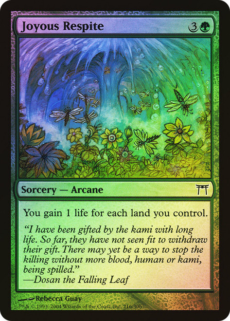 Joyous Respite\nChampions of Kamigawa\nSingle\nMagic The Gathering