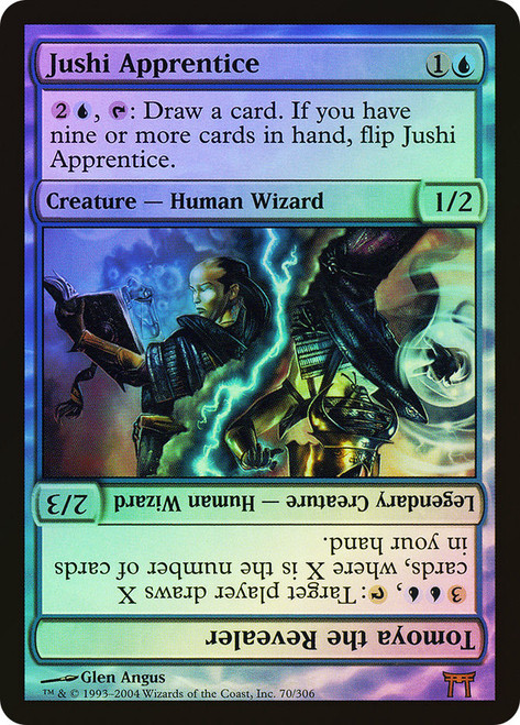 Jushi Apprentice // Tomoya The Revealer\nChampions of Kamigawa\nSingle\nMagic The Gathering