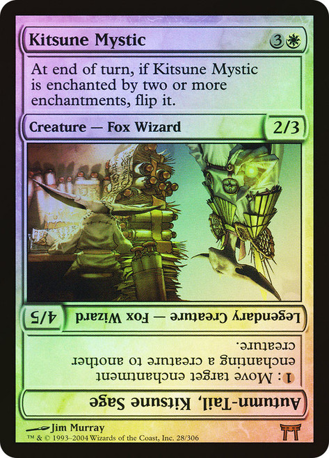 Kitsune Mystic // Autumn-Tail, Kitsune Sage\nChampions of Kamigawa\nSingle\nMagic The Gathering