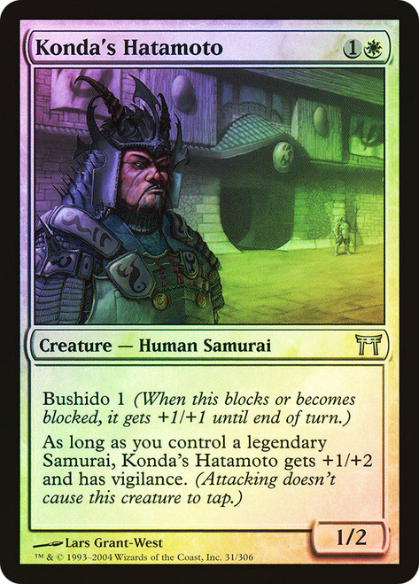 Konda's Hatamoto\nChampions of Kamigawa\nSingle\nMagic The Gathering