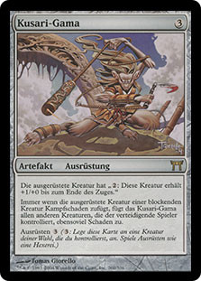 Kusari-Gama
Champions of Kamigawa - German
Single
Magic The Gathering
