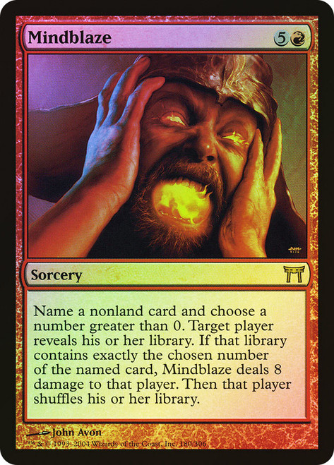 Mindblaze\nChampions of Kamigawa\nSingle\nMagic The Gathering