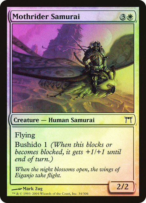 Mothrider Samurai\nChampions of Kamigawa\nSingle\nMagic The Gathering