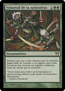 Nature's Will
Champions of Kamigawa - Spanish
Single
Magic The Gathering