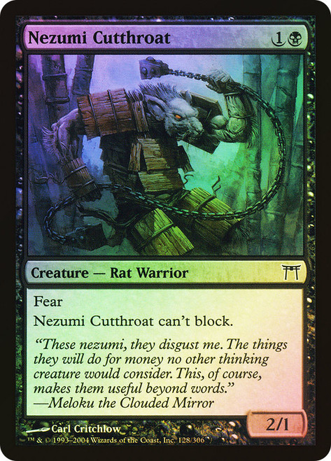 Nezumi Cutthroat\nChampions of Kamigawa\nSingle\nMagic The Gathering