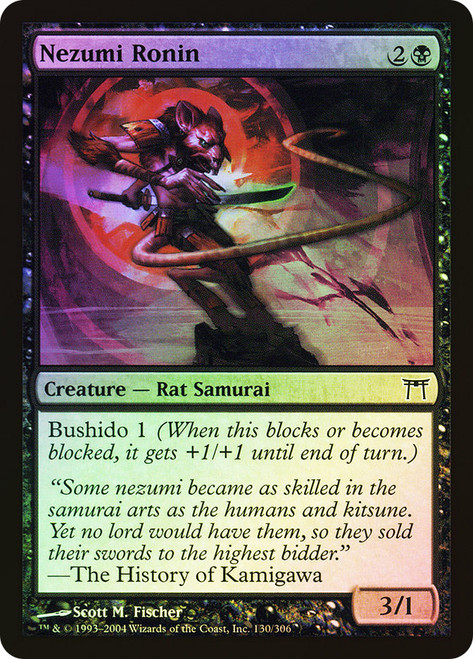 Nezumi Ronin\nChampions of Kamigawa\nSingle\nMagic The Gathering