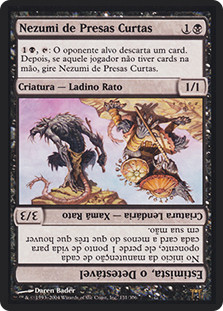 Nezumi Shortfang // Stabwhisker the Odious
Champions of Kamigawa - Portuguese
Single
Magic The Gathering
