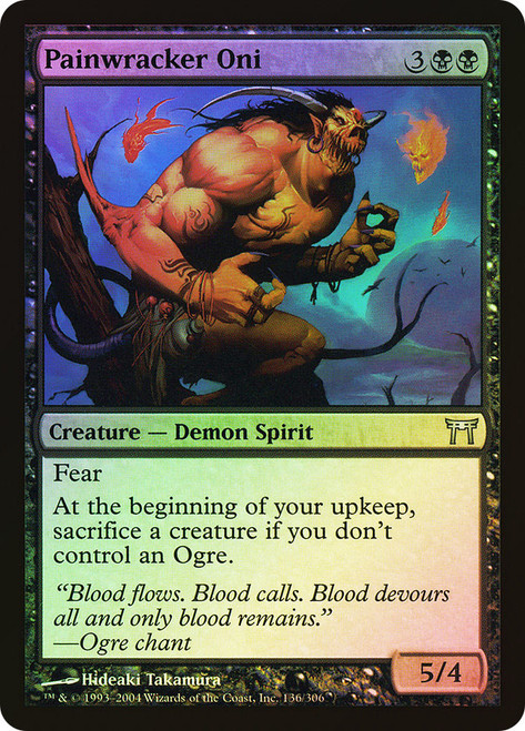 Painwracker Oni\nChampions of Kamigawa\nSingle\nMagic The Gathering