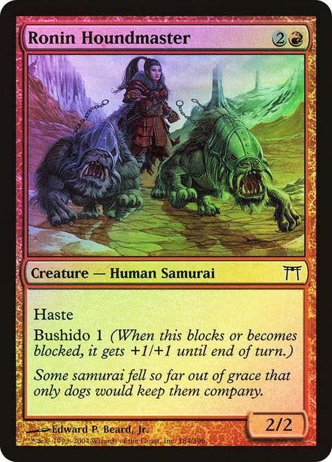 Ronin Houndmaster\nChampions of Kamigawa\nSingle\nMagic The Gathering