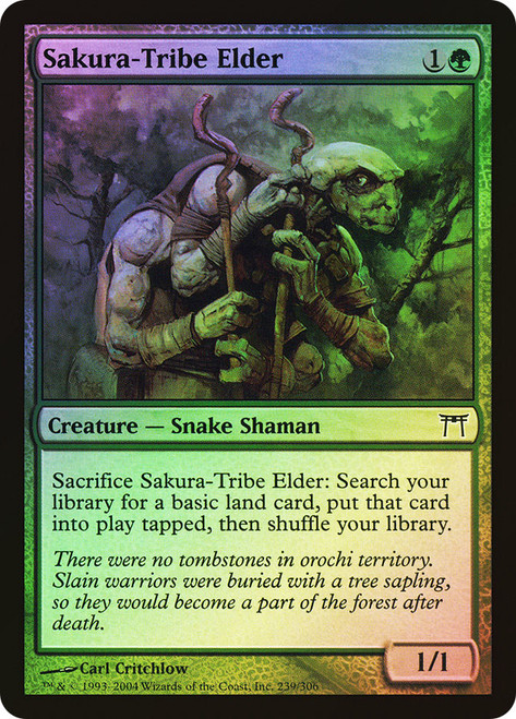 Sakura-Tribe Elder\nChampions of Kamigawa\nSingle\nMagic The Gathering