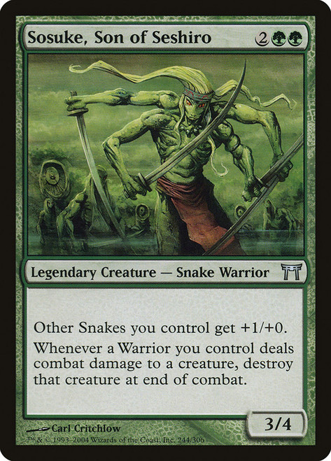 Sosuke, Son of Seshiro\nChampions of Kamigawa\nSingle\nMagic The Gathering
