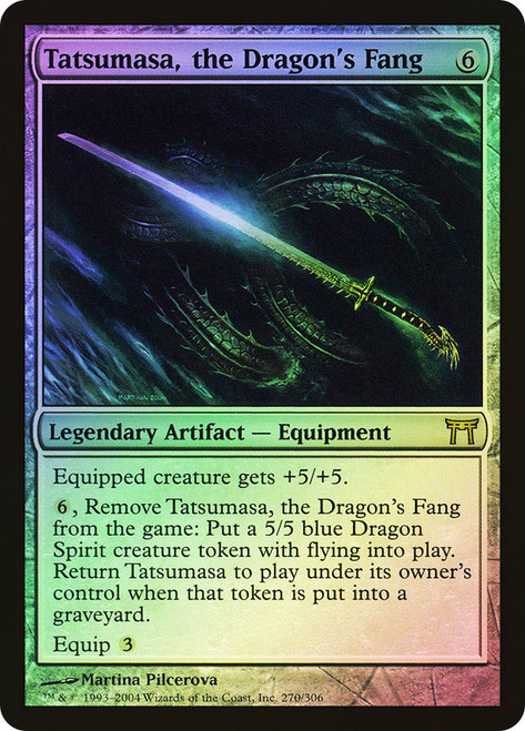 Tatsumasa, the Dragon's Fang\nChampions of Kamigawa\nSingle\nMagic The Gathering