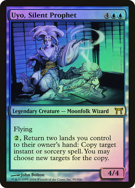 Uyo, Silent Prophet\nChampions of Kamigawa\nSingle\nMagic The Gathering