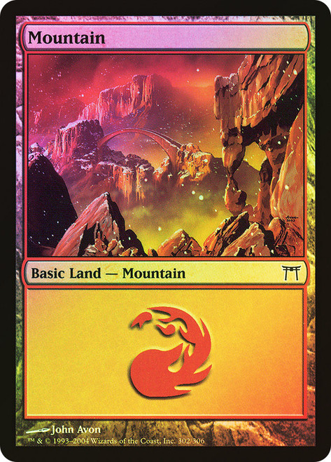 Mountain (#302)\nChampions of Kamigawa\nSingle\nMagic The Gathering