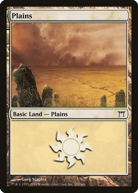 Plains (#289)\nChampions of Kamigawa\nSingle\nMagic The Gathering