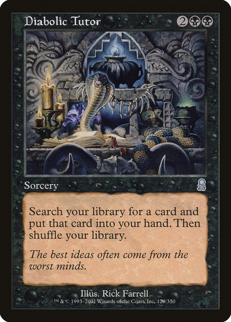 Diabolic Tutor\nOdyssey\nSingle\nMagic The Gathering