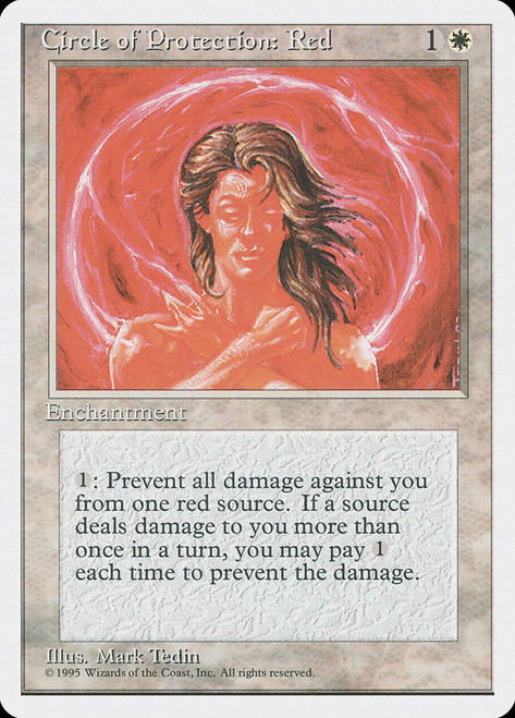 Circle of Protection: Red\n4th Edition - Alternate\nSingle\nMagic The Gathering