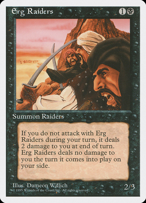 Erg Raiders\n4th Edition - Alternate\nSingle\nMagic The Gathering