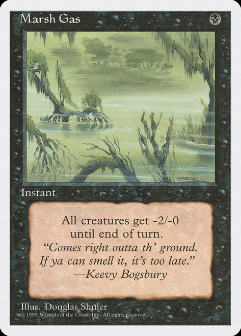 Marsh Gas\n4th Edition - Alternate\nSingle\nMagic The Gathering