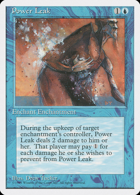 Power Leak\n4th Edition - Alternate\nSingle\nMagic The Gathering