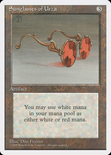 Sunglasses of Urza\n4th Edition - Alternate\nSingle\nMagic The Gathering