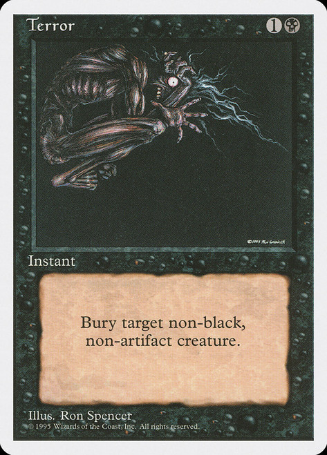 Terror\n4th Edition - Alternate\nSingle\nMagic The Gathering