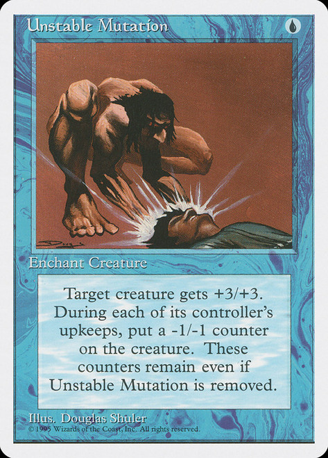 Unstable Mutation\n4th Edition - Alternate\nSingle\nMagic The Gathering