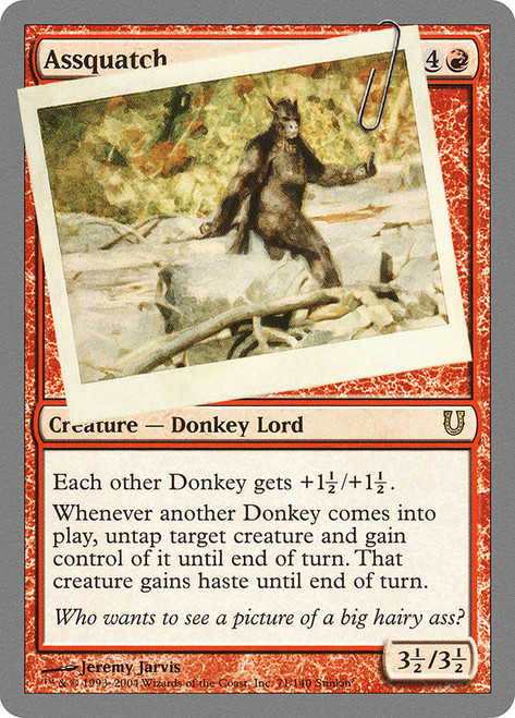 Assquatch\nUnhinged\nSingle\nMagic The Gathering