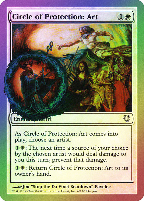 Circle of Protection: Art\nUnhinged\nSingle\nMagic The Gathering