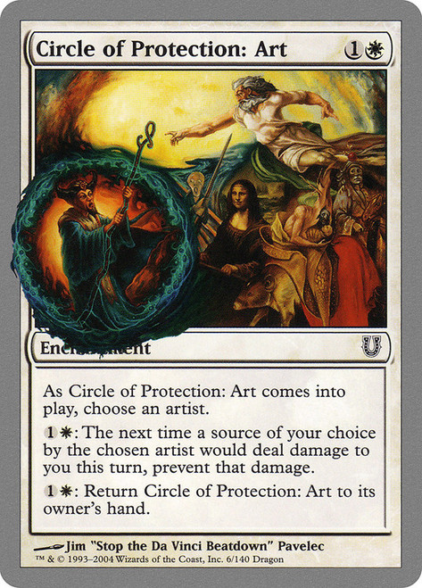 Circle of Protection: Art\nUnhinged\nSingle\nMagic The Gathering