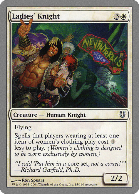 Ladies' Knight\nUnhinged\nSingle\nMagic The Gathering