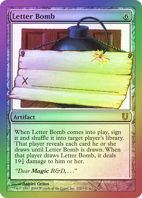 Letter Bomb\nUnhinged\nSingle\nMagic The Gathering