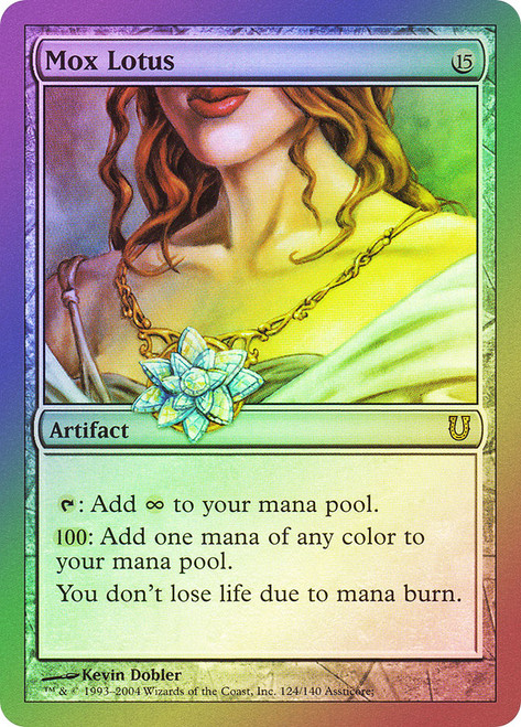 Mox Lotus\nUnhinged\nSingle\nMagic The Gathering