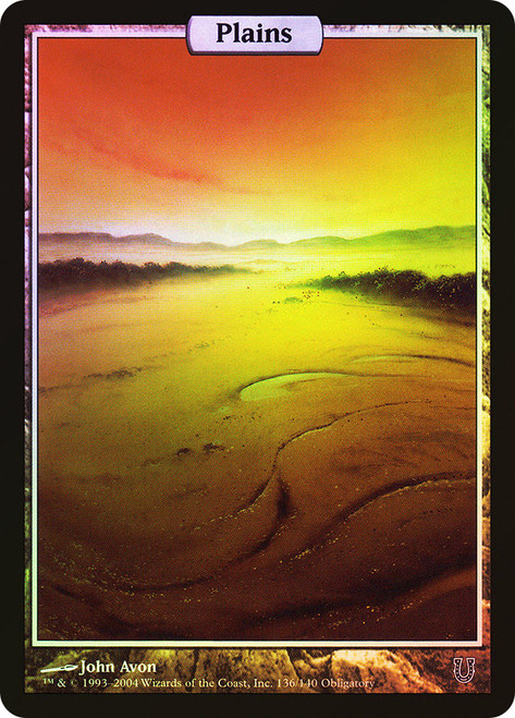 Plains (#136) (Full Art)\nUnhinged\nSingle\nMagic The Gathering