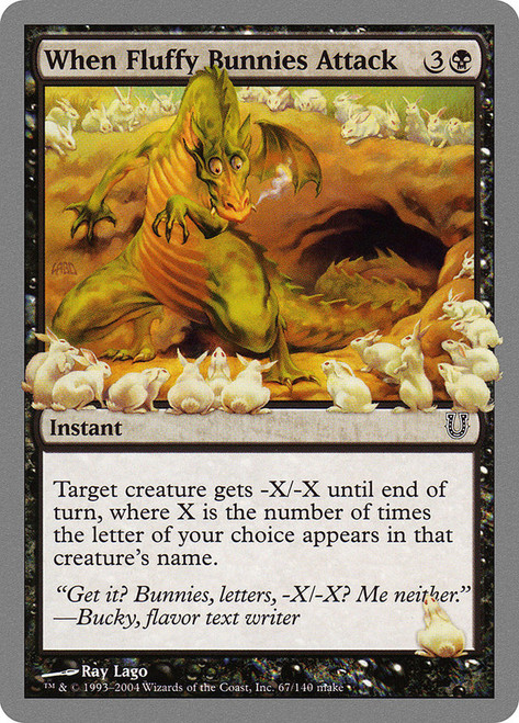 When Fluffy Bunnies Attack\nUnhinged\nSingle\nMagic The Gathering