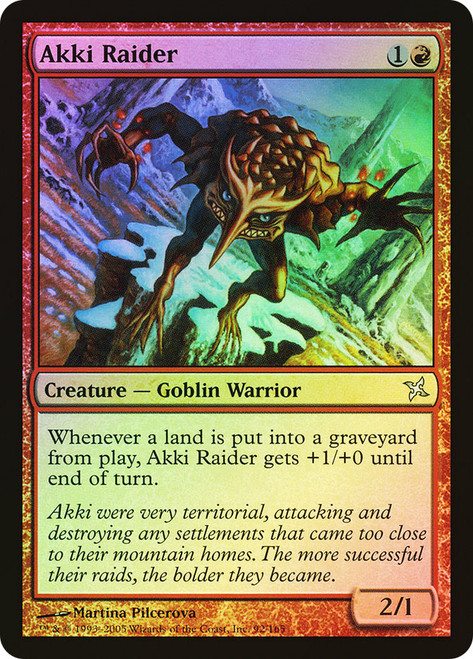 Akki Raider\nBetrayers of Kamigawa\nSingle\nMagic The Gathering
