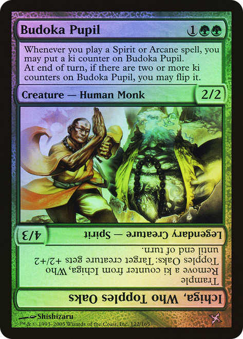 Budoka Pupil // Ichiga, Who Topples Oaks
Betrayers of Kamigawa
Single
Magic: The Gathering