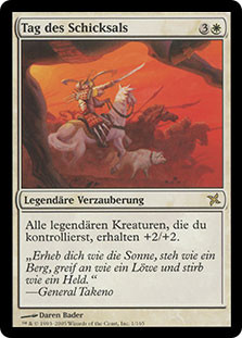 Day of Destiny
Betrayers of Kamigawa - German
Single
Magic The Gathering