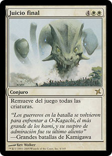 Final Judgment
Betrayers of Kamigawa - Spanish
Single
Magic The Gathering