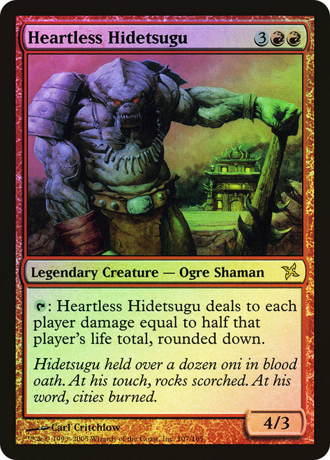 Heartless Hidetsugu\nBetrayers of Kamigawa\nSingle\nMagic The Gathering