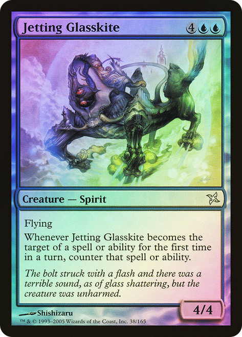 Jetting Glasskite\nBetrayers of Kamigawa\nSingle\nMagic The Gathering