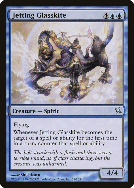 Jetting Glasskite\nBetrayers of Kamigawa\nSingle\nMagic The Gathering