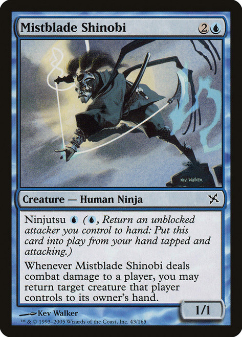 Mistblade Shinobi\nBetrayers of Kamigawa\nSingle\nMagic The Gathering