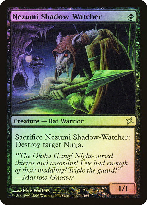 Nezumi Shadow-Watcher\nBetrayers of Kamigawa\nSingle\nMagic The Gathering