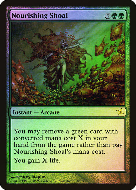 Nourishing Shoal\nBetrayers of Kamigawa\nSingle\nMagic The Gathering
