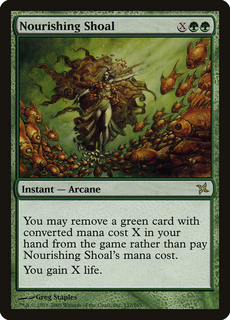 Nourishing Shoal\nBetrayers of Kamigawa\nSingle\nMagic The Gathering