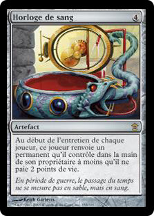 Blood Clock
Saviors of Kamigawa - French
Single
Magic The Gathering